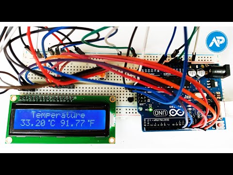 LM35 Arduino Thermometer Projects in degrees Celsius and Fahrenheit with LCD