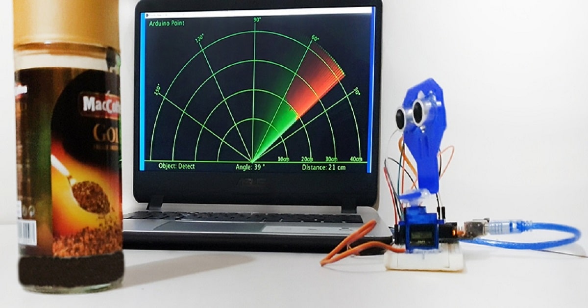 Arduino Radar Project 180 Degree
